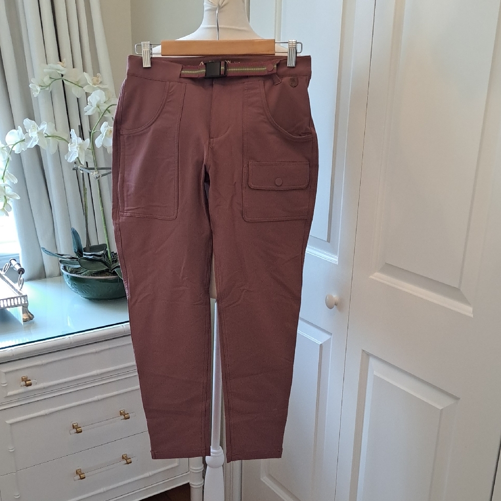 NWOT Burton Womens Dark Mauve Performance Stretch Activewear Pants Lined 26‎
